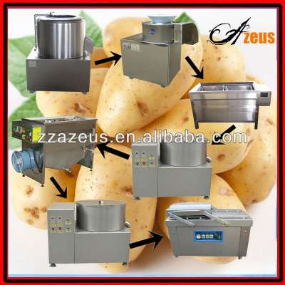 100kg/h snack machine semi automatic frozen fried potatoes processing plant/ french fries production line